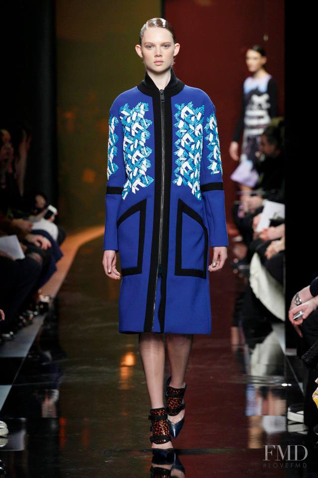 Holly Rose Emery featured in  the Peter Pilotto fashion show for Autumn/Winter 2014