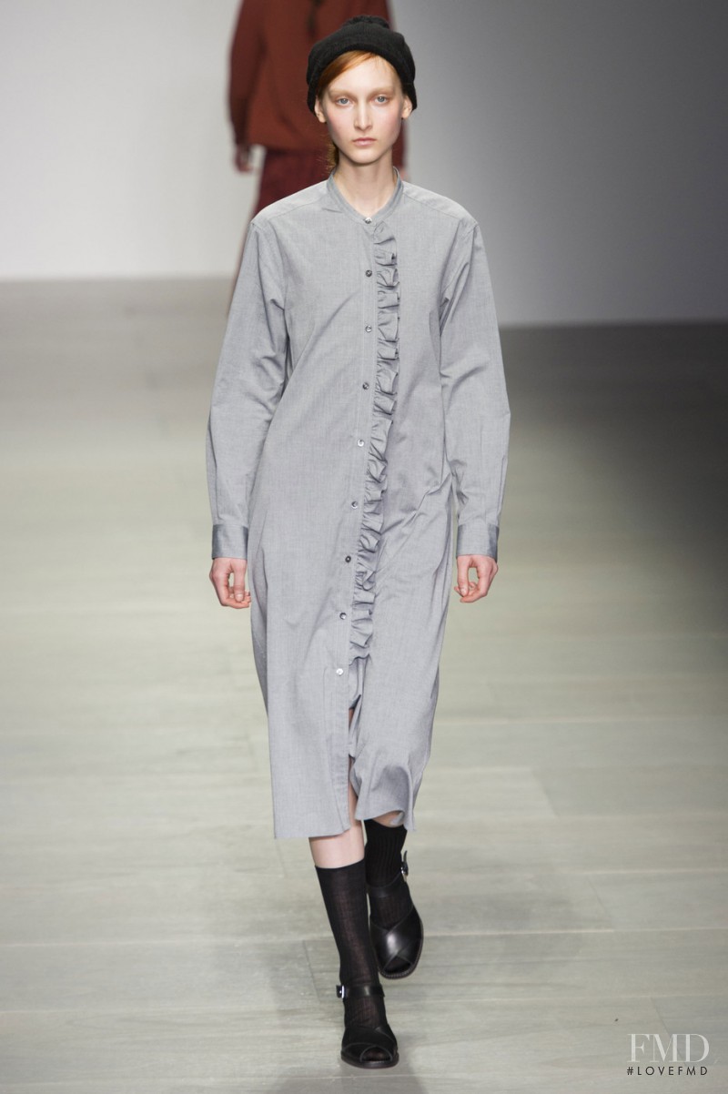 Nika Cole featured in  the Margaret Howell fashion show for Autumn/Winter 2014