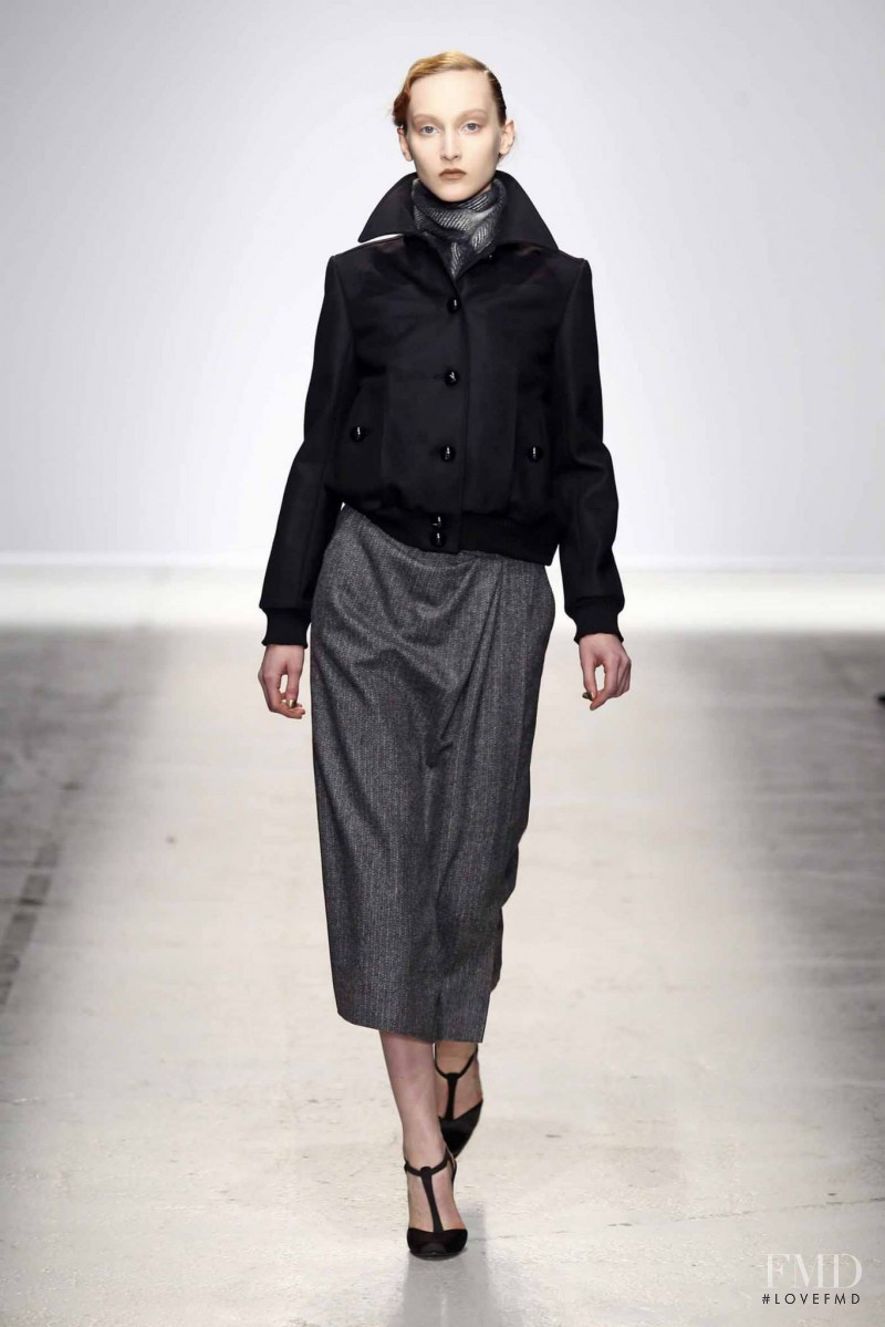 Nika Cole featured in  the Pascal Millet fashion show for Autumn/Winter 2014