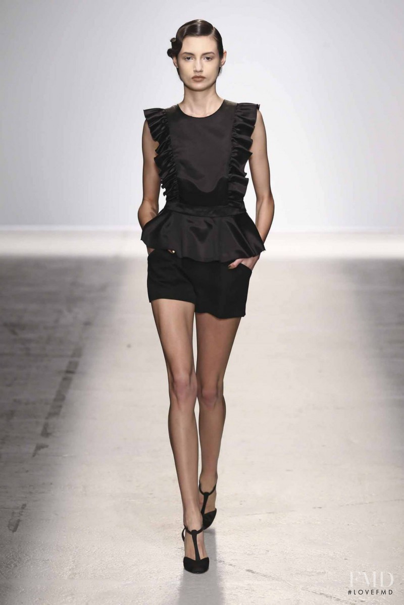 Bruna Ludtke featured in  the Pascal Millet fashion show for Autumn/Winter 2014