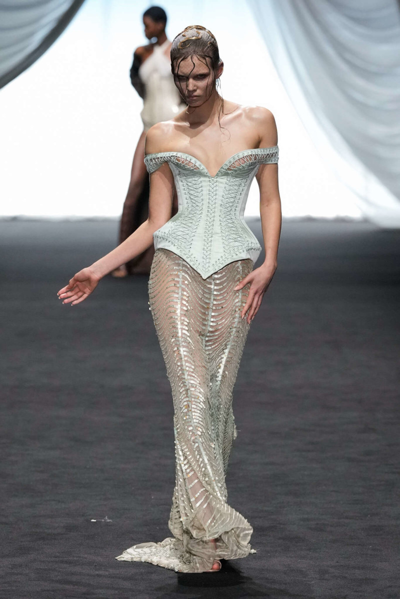 Ida Heiner featured in  the Jean Paul Gaultier Haute Couture fashion show for Spring/Summer 2025