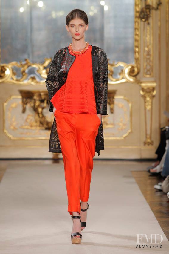 Anastasia Lagune featured in  the Les Copains fashion show for Spring/Summer 2015