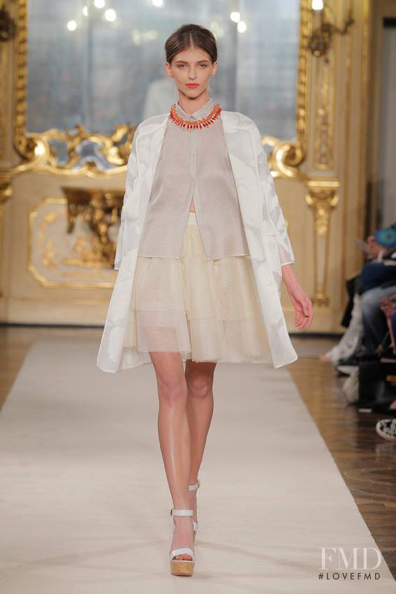 Anastasia Lagune featured in  the Les Copains fashion show for Spring/Summer 2015