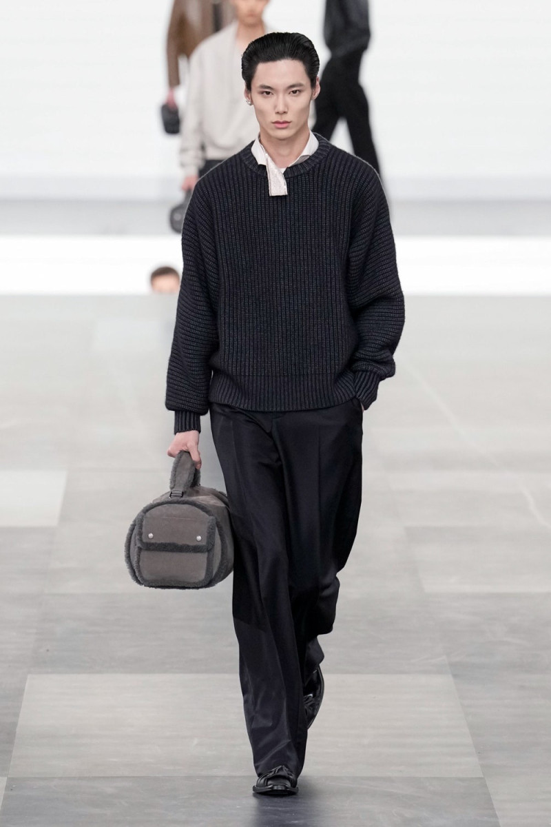 Jinglun Xue featured in  the Dior Homme fashion show for Autumn/Winter 2025