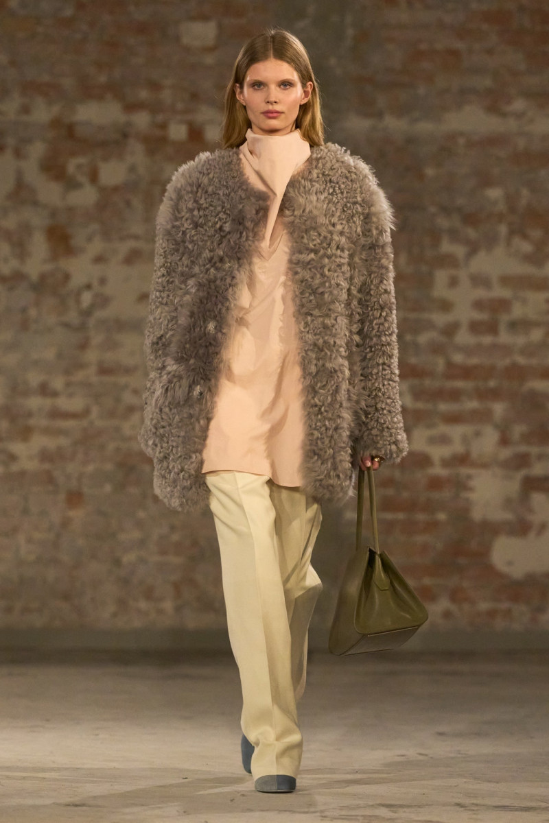 Ida Heiner featured in  the AMI Alexandre Mattiussi fashion show for Autumn/Winter 2025