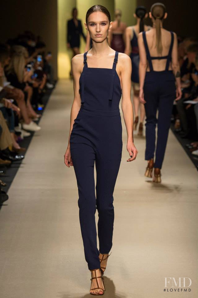 Manuela Frey featured in  the Guy Laroche fashion show for Spring/Summer 2015