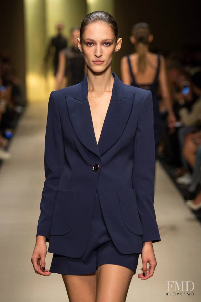 Franzi Mueller featured in  the Guy Laroche fashion show for Spring/Summer 2015