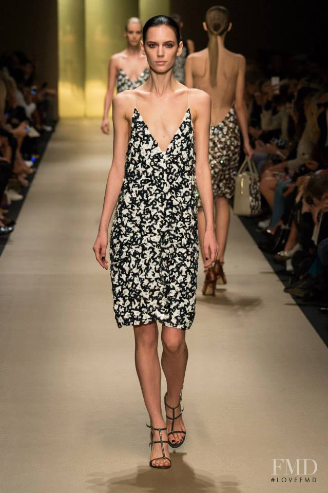 Sarah Stewart featured in  the Guy Laroche fashion show for Spring/Summer 2015