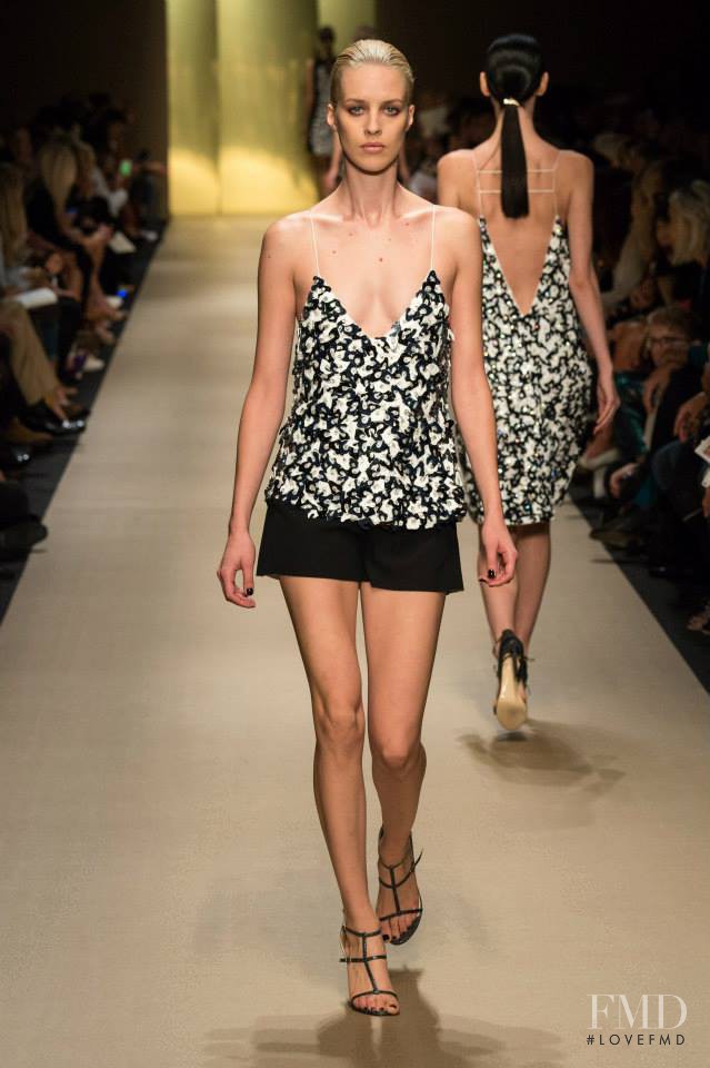 Julia Frauche featured in  the Guy Laroche fashion show for Spring/Summer 2015