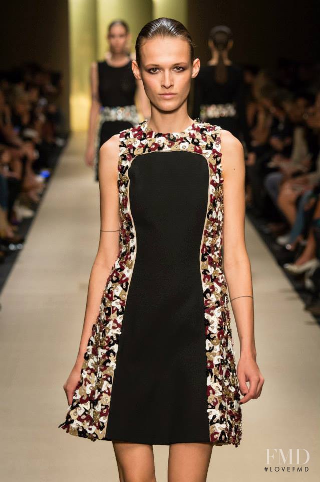 Emma  Oak featured in  the Guy Laroche fashion show for Spring/Summer 2015