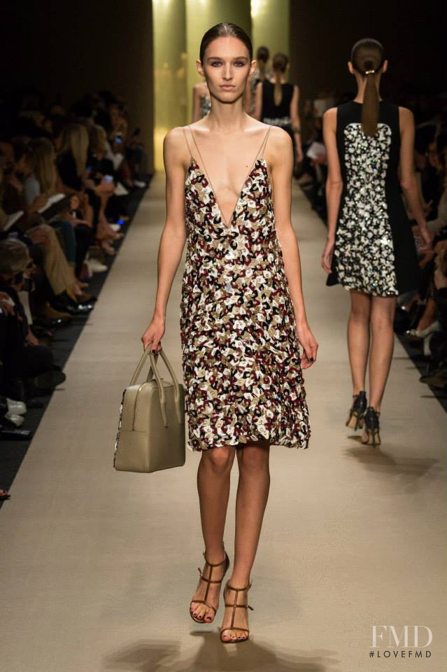 Manuela Frey featured in  the Guy Laroche fashion show for Spring/Summer 2015