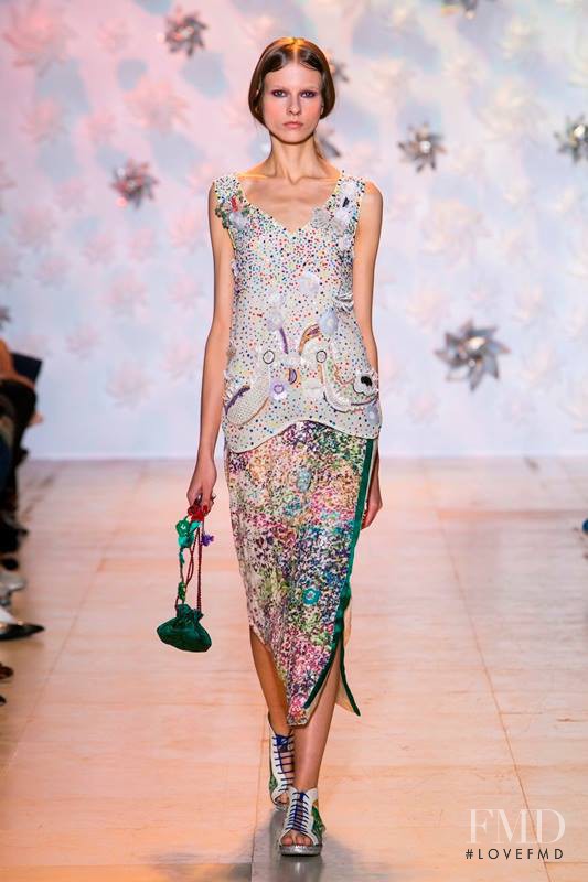 Ola Munik featured in  the Tsumori Chisato fashion show for Spring/Summer 2015