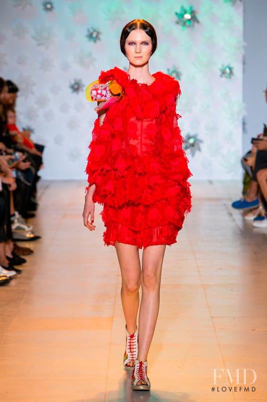 Zella Christenson featured in  the Tsumori Chisato fashion show for Spring/Summer 2015