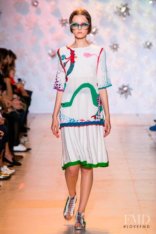 Alessiya Merzlova featured in  the Tsumori Chisato fashion show for Spring/Summer 2015