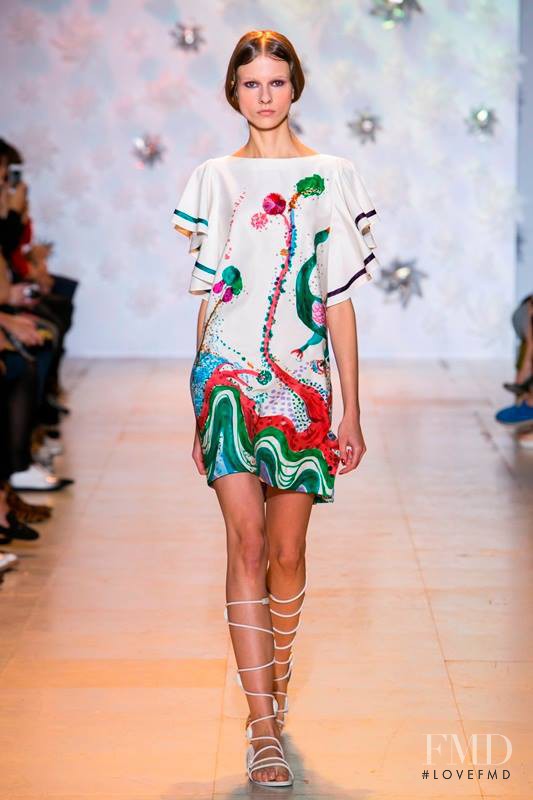 Ola Munik featured in  the Tsumori Chisato fashion show for Spring/Summer 2015