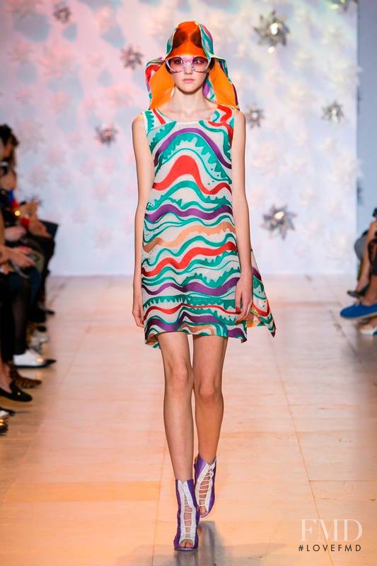 Madison Whittaker featured in  the Tsumori Chisato fashion show for Spring/Summer 2015