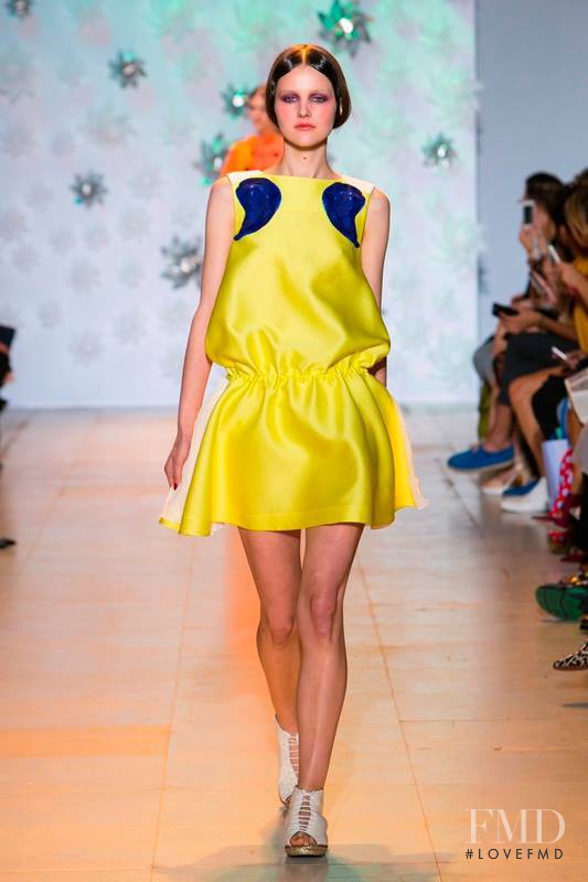 Luba Hryniv featured in  the Tsumori Chisato fashion show for Spring/Summer 2015