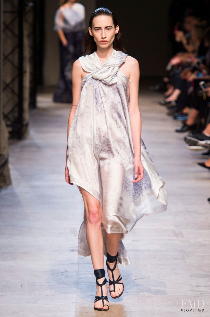 Marina Krtinic featured in  the Leonard fashion show for Spring/Summer 2015