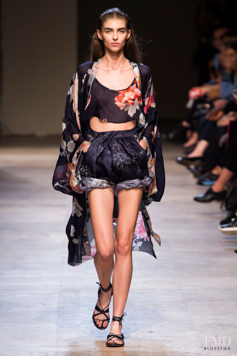 Anastasia Lagune featured in  the Leonard fashion show for Spring/Summer 2015