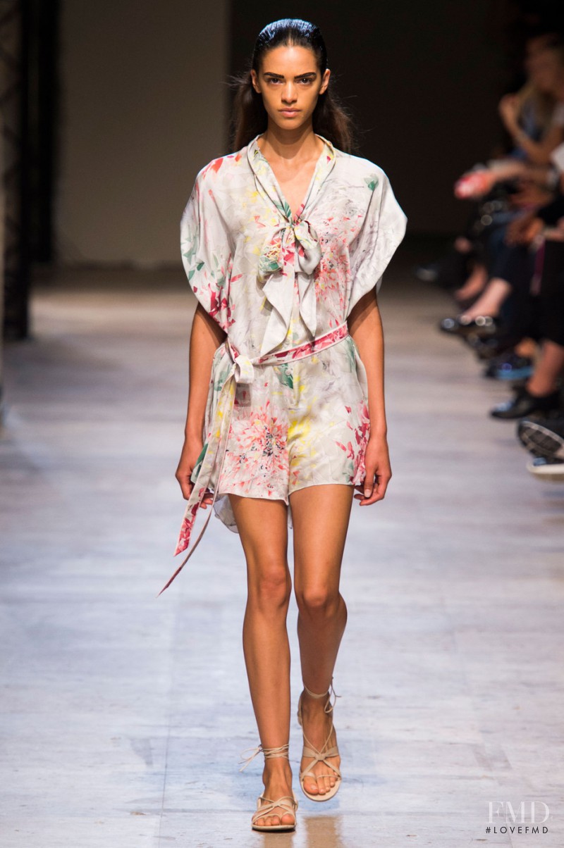 Frida Munting featured in  the Leonard fashion show for Spring/Summer 2015
