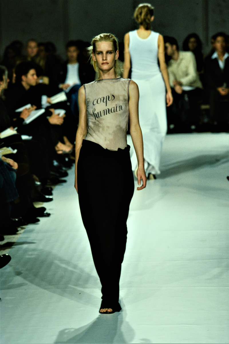 Ann Demeulemeester fashion show for Spring/Summer 1998