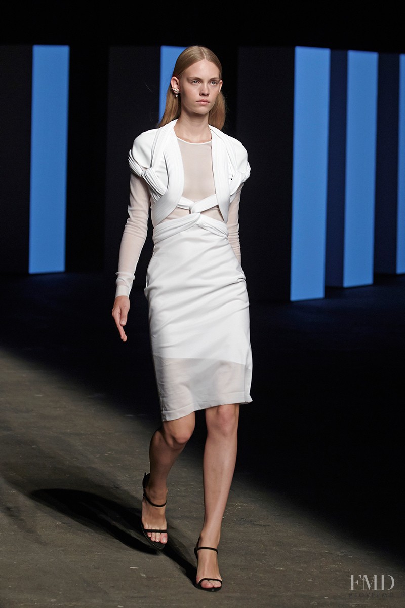 Charlotte Nolting featured in  the Dion Lee fashion show for Spring/Summer 2014