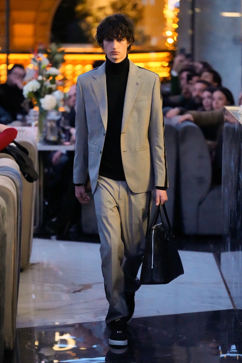 Filip Gasiewicz featured in  the Philipp Plein fashion show for Autumn/Winter 2025