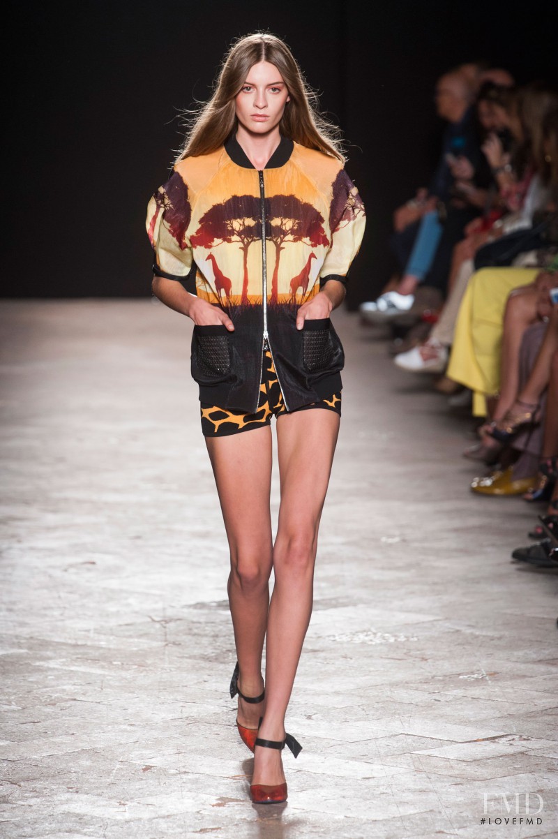 Cristina Mantas featured in  the Angelo Marani fashion show for Spring/Summer 2014