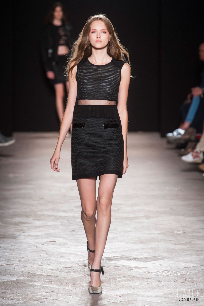 Jane Grybennikova featured in  the Angelo Marani fashion show for Spring/Summer 2014