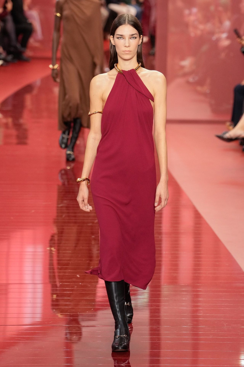 Maria Toporkova featured in  the Gucci fashion show for Spring/Summer 2025