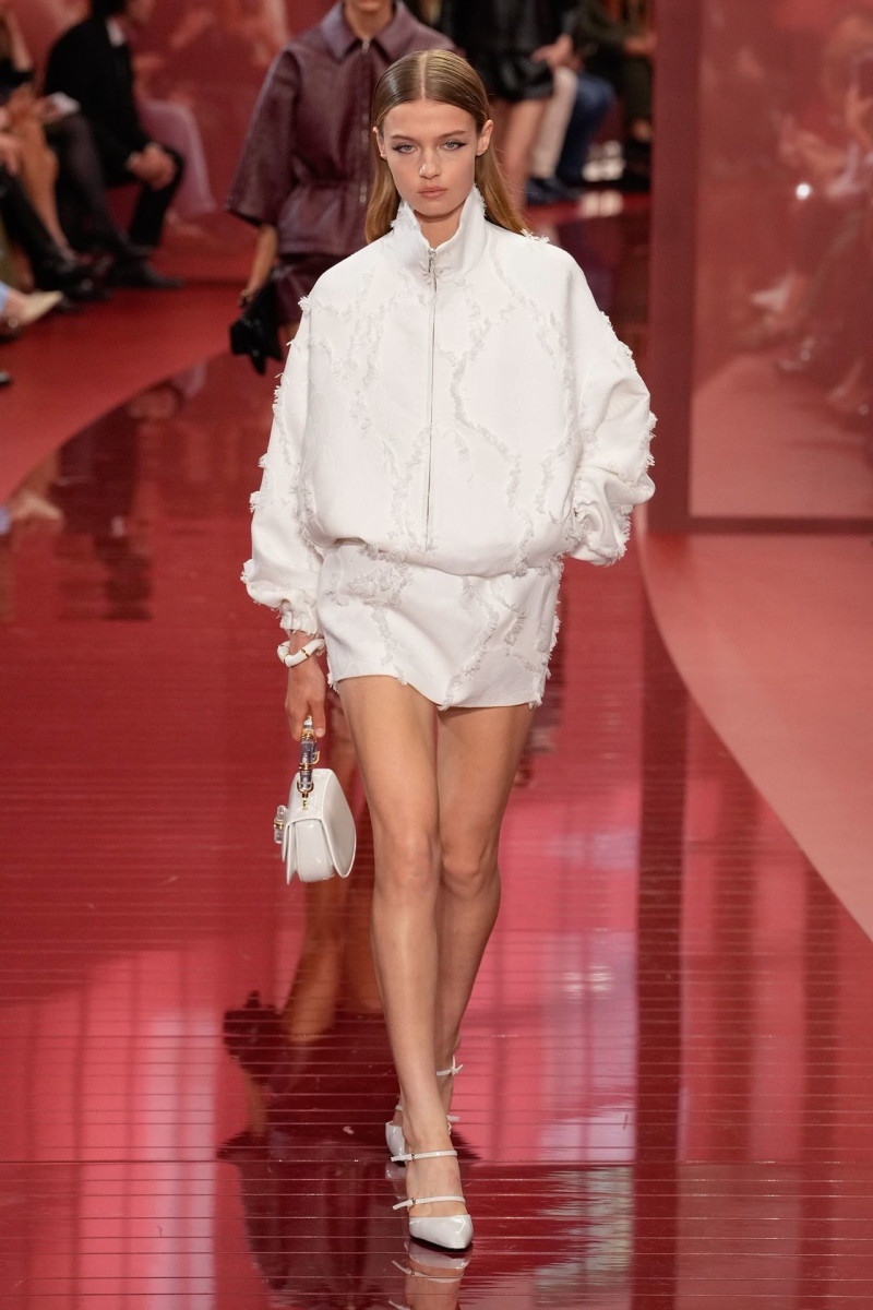 Ella McCutcheon featured in  the Gucci fashion show for Spring/Summer 2025