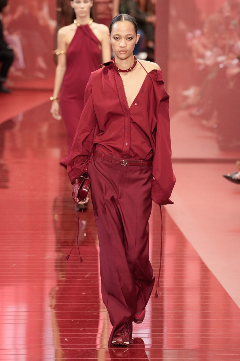 Selena Forrest featured in  the Gucci fashion show for Spring/Summer 2025