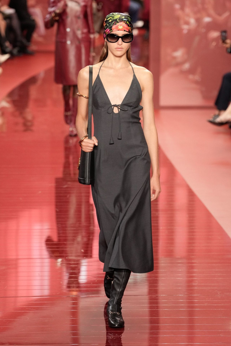 Angelina Kendall featured in  the Gucci fashion show for Spring/Summer 2025