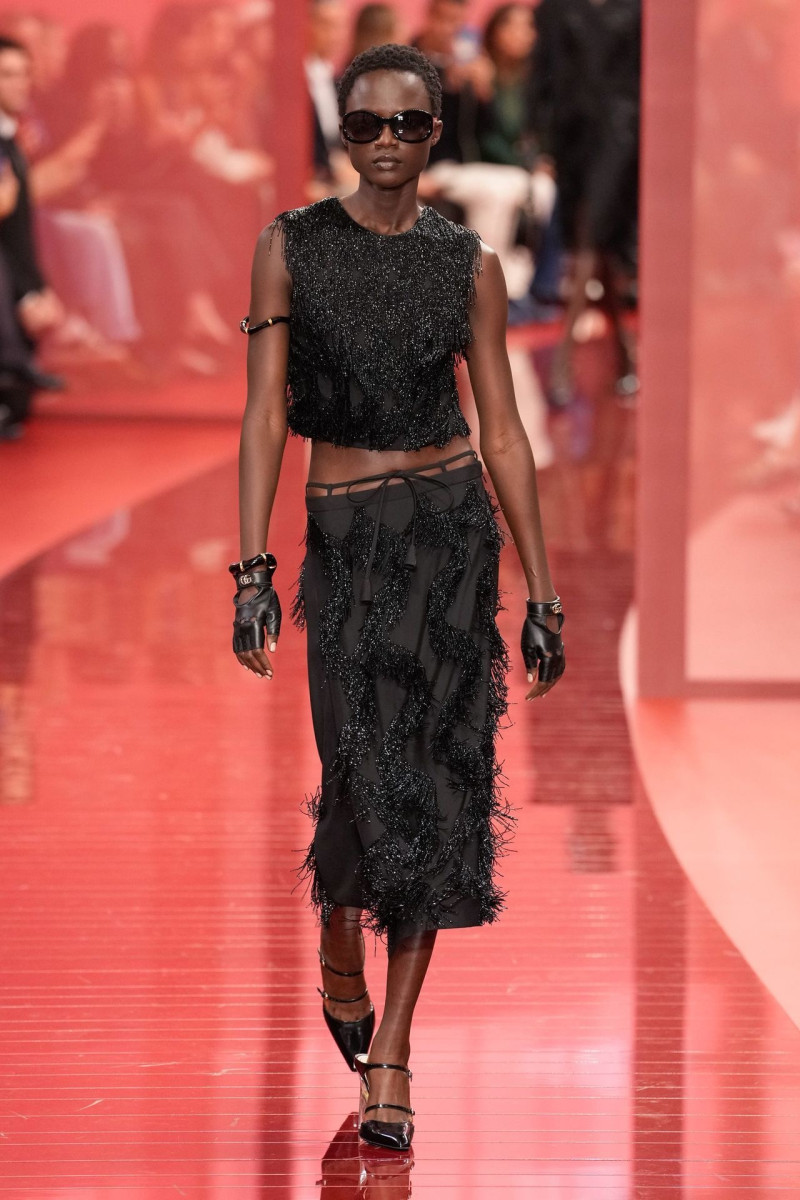 Ajus Samuel featured in  the Gucci fashion show for Spring/Summer 2025