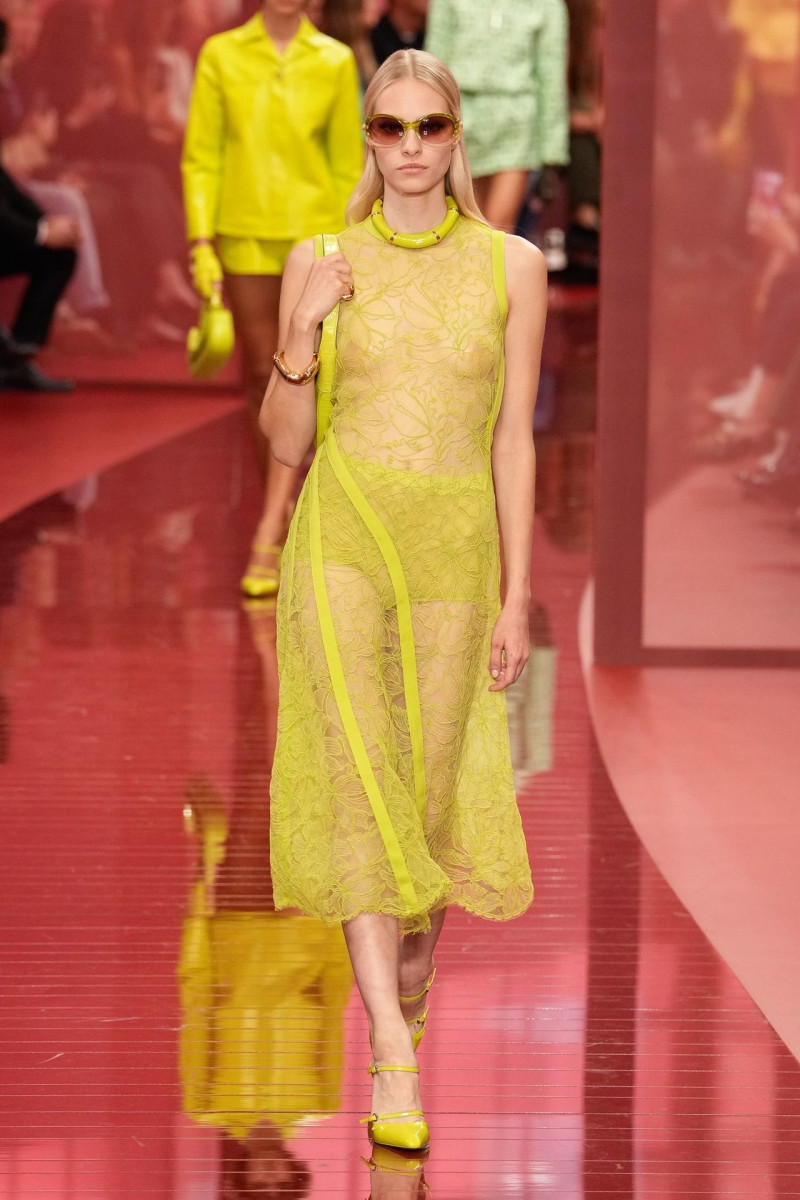 Annie Arnander featured in  the Gucci fashion show for Spring/Summer 2025