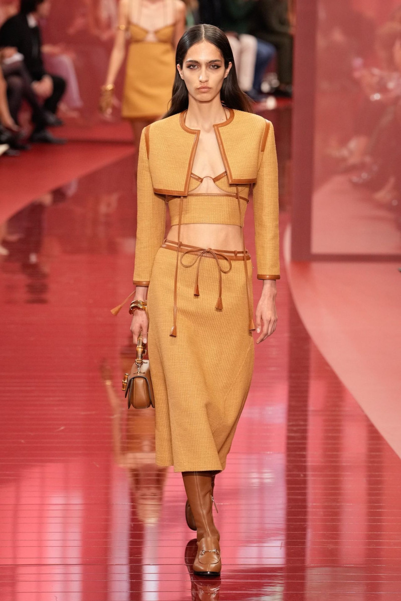 Sara Caballero featured in  the Gucci fashion show for Spring/Summer 2025