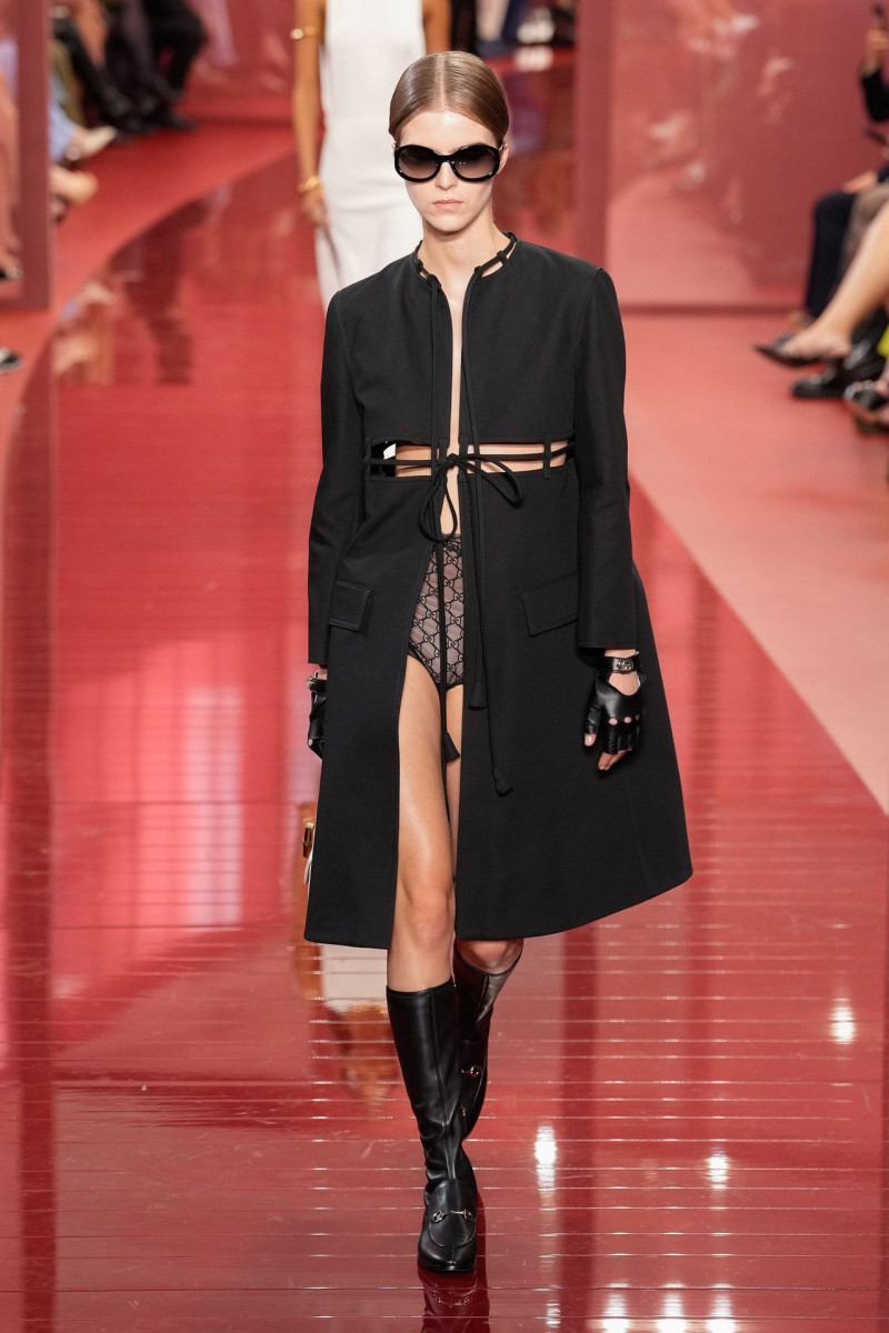 Libby Bennett featured in  the Gucci fashion show for Spring/Summer 2025