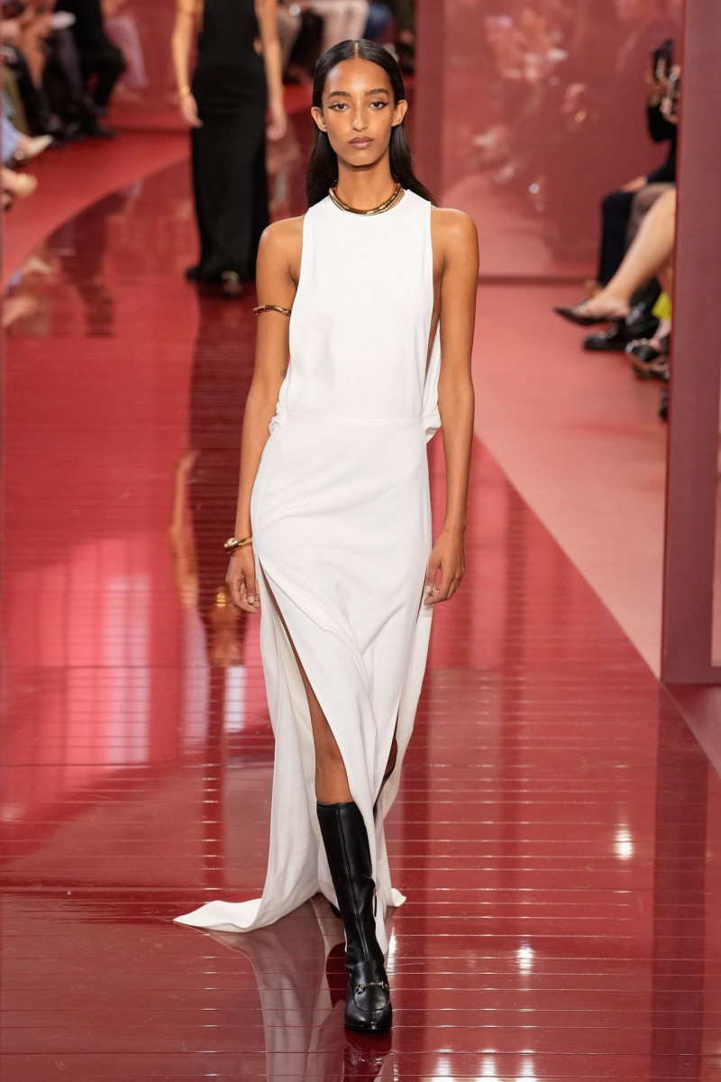 Mona Tougaard featured in  the Gucci fashion show for Spring/Summer 2025