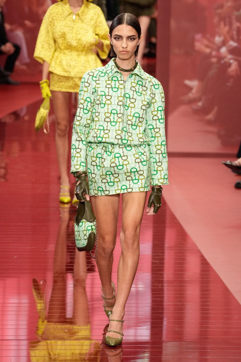 Stef Bonomo featured in  the Gucci fashion show for Spring/Summer 2025