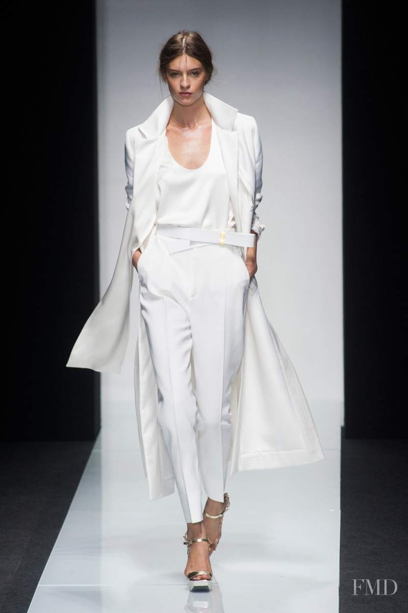 Cristina Mantas featured in  the Gianfranco Ferré fashion show for Spring/Summer 2014