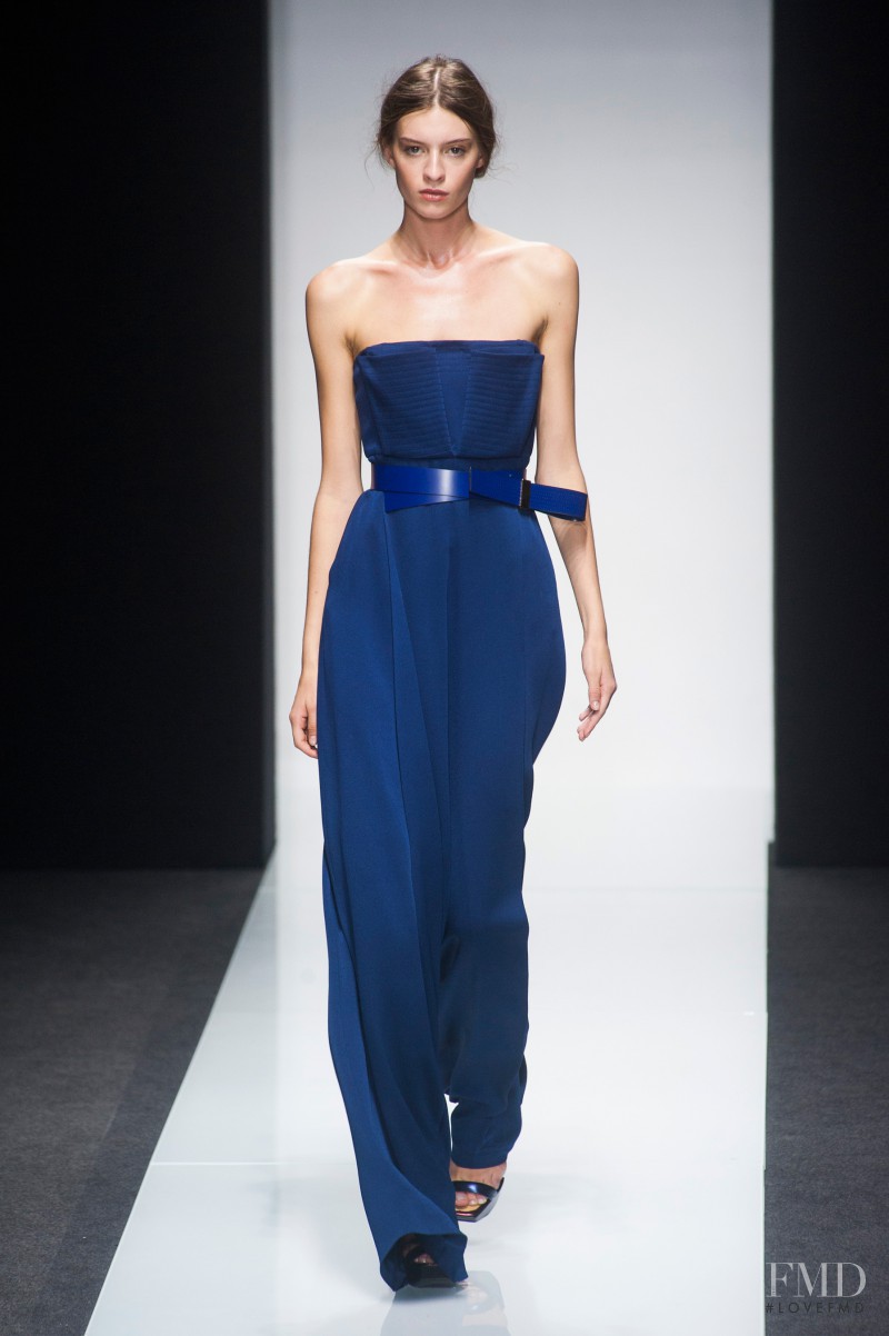 Cristina Mantas featured in  the Gianfranco Ferré fashion show for Spring/Summer 2014