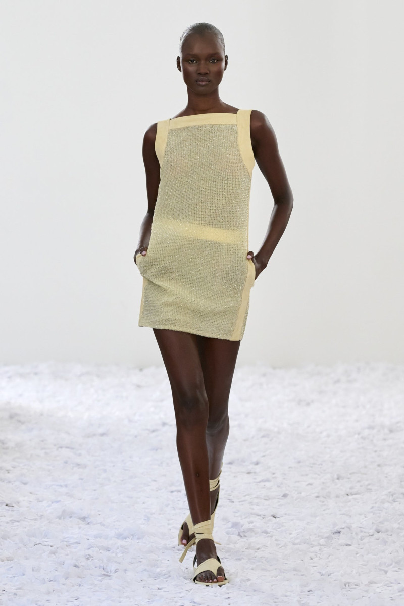 Abeny Nhial featured in  the 16Arlington fashion show for Spring/Summer 2025