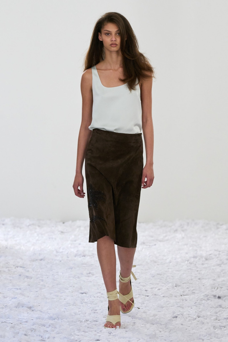 Enya Davis featured in  the 16Arlington fashion show for Spring/Summer 2025