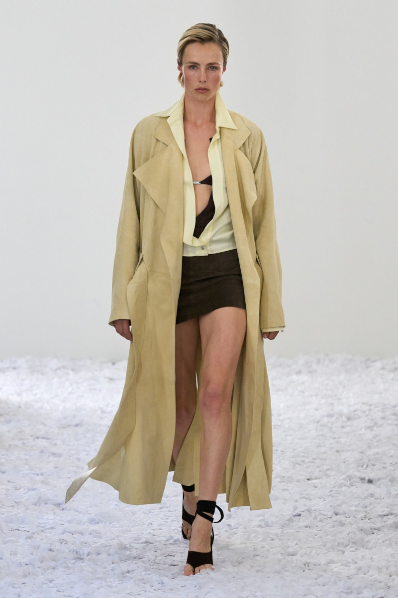 Edie Campbell featured in  the 16Arlington fashion show for Spring/Summer 2025