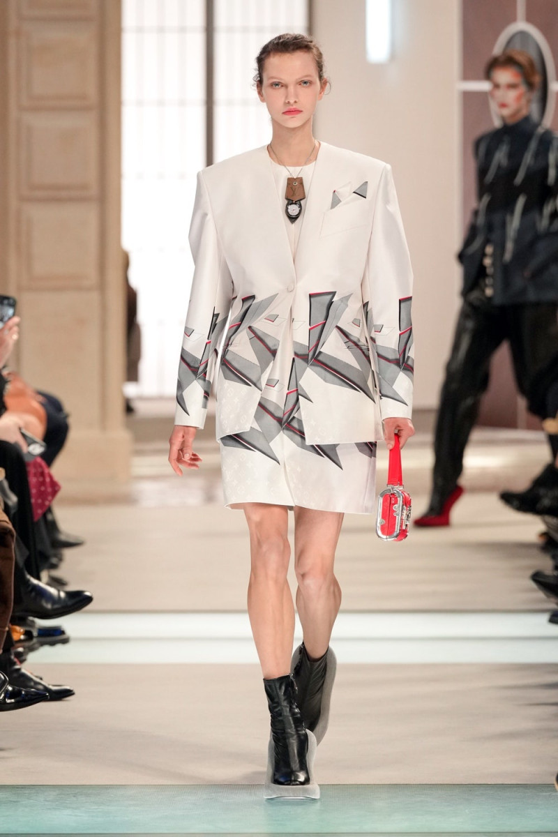 Claire Marie Biegalski featured in  the Louis Vuitton fashion show for Autumn/Winter 2025
