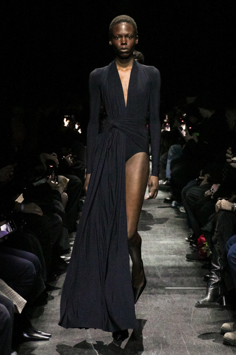 Agel Akol featured in  the Balenciaga fashion show for Autumn/Winter 2025