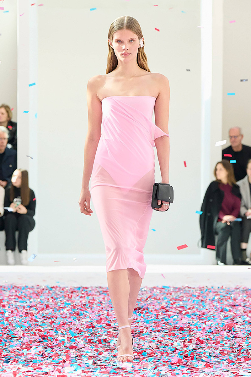 Ida Heiner featured in  the André Courrèges fashion show for Autumn/Winter 2025