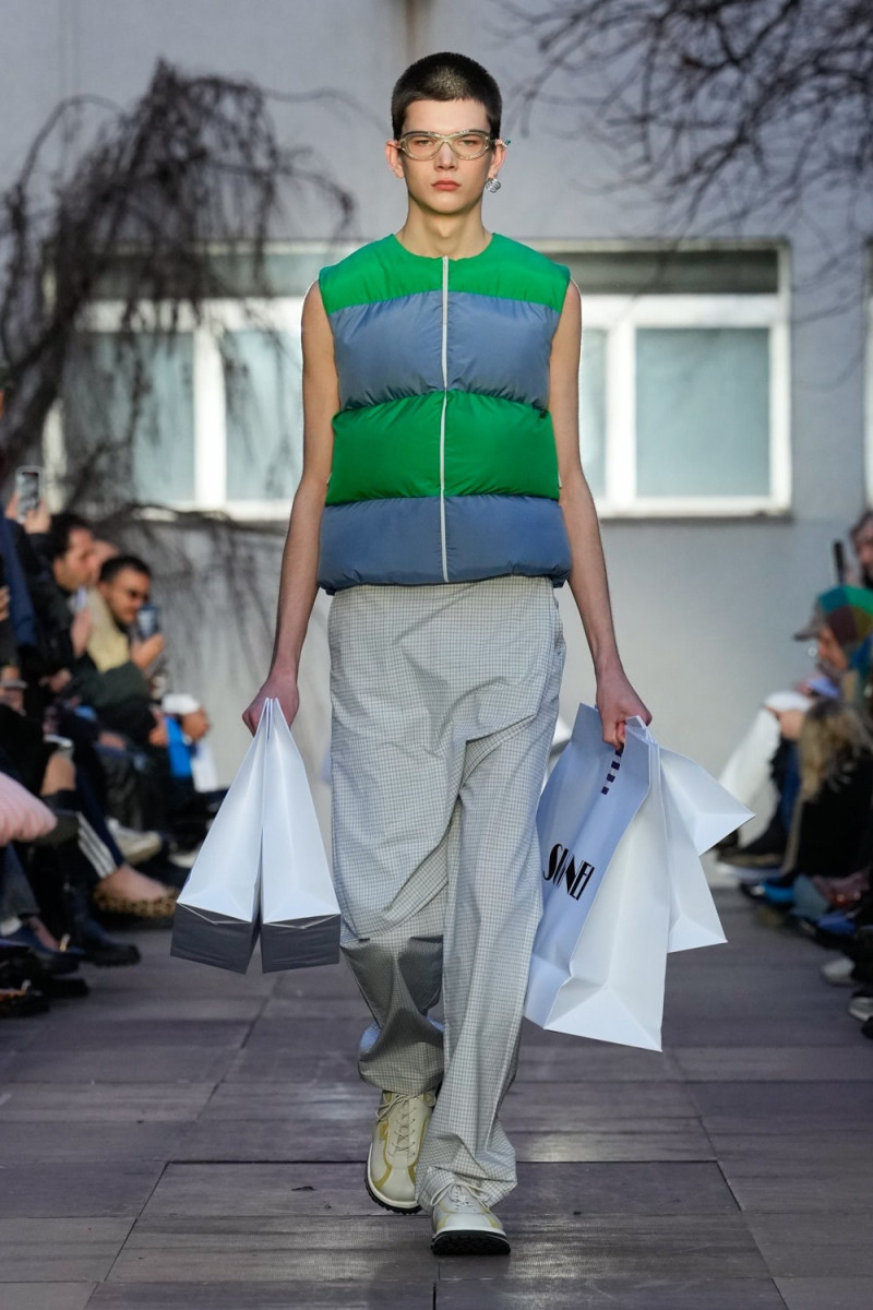 Felix Clark featured in  the Sunnei fashion show for Autumn/Winter 2025
