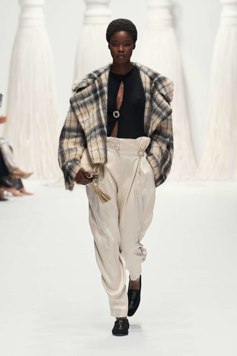 Isha Senghore featured in  the Genny fashion show for Autumn/Winter 2025