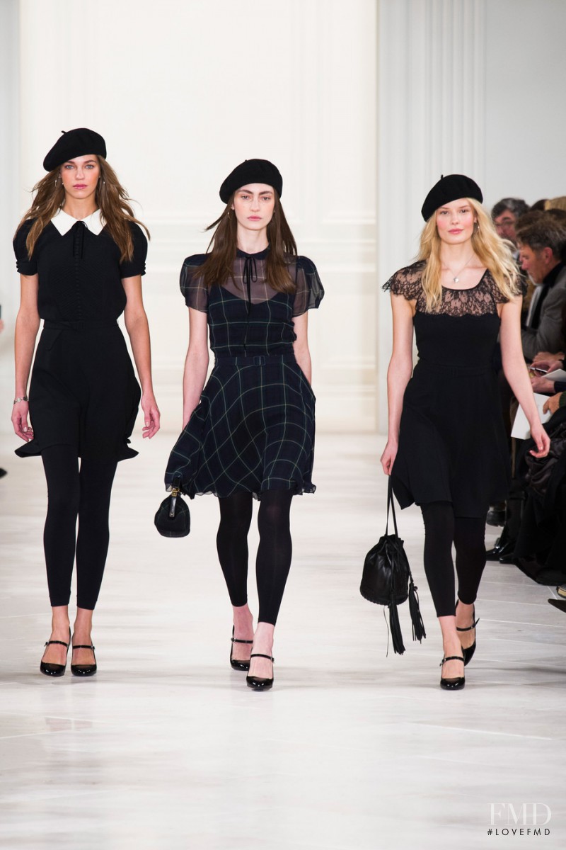 Samantha Gradoville featured in  the Ralph Lauren fashion show for Autumn/Winter 2014